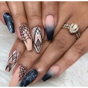 Spider Web‎ Press on Nails
